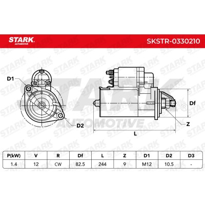 Anlasser Stark SKSTR-0330210 SKSTR-0330210 - foto 7
