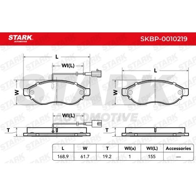 Bremsbeläge Satz Stark SKBP-0010219 SKBP-0010219 - foto 2
