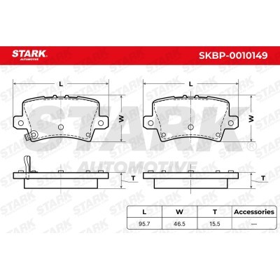 Bremsbeläge Satz Stark SKBP-0010149 SKBP-0010149 - foto 3