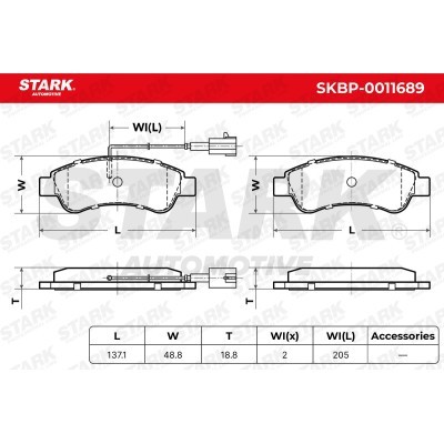 Bremsbeläge Satz Stark SKBP-0011689 SKBP-0011689 - foto 6