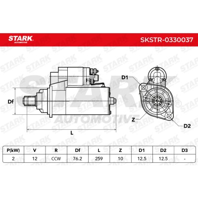 Anlasser Stark SKSTR-0330037 SKSTR-0330037 - foto 6