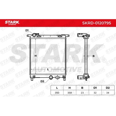 Kühler, Motorkühlung Stark SKRD-0120795 SKRD-0120795 - foto 12