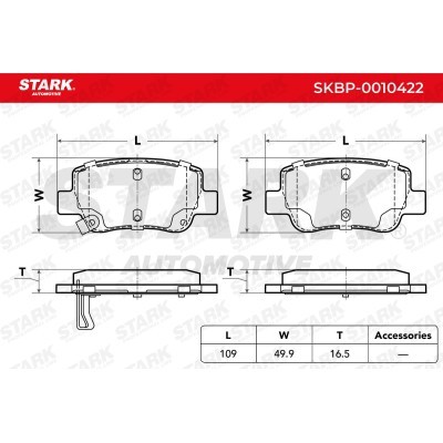 Bremsbeläge Satz Stark SKBP-0010422 SKBP-0010422 - foto 4