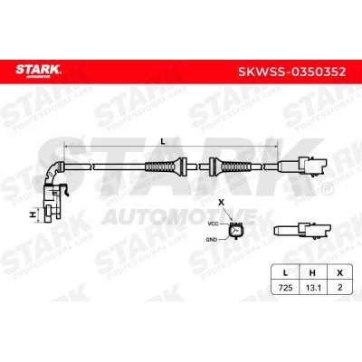 ABS Sensor Stark SKWSS-0350352 SKWSS-0350352 - foto 6
