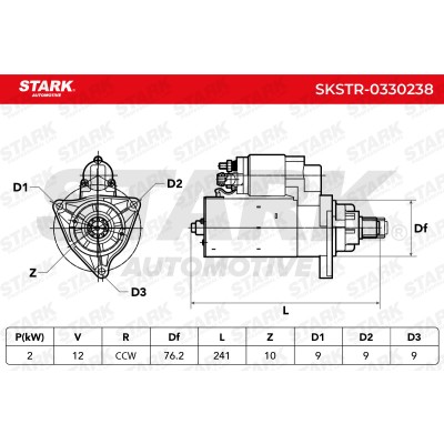 Anlasser Stark SKSTR-0330238 SKSTR-0330238 - foto 7