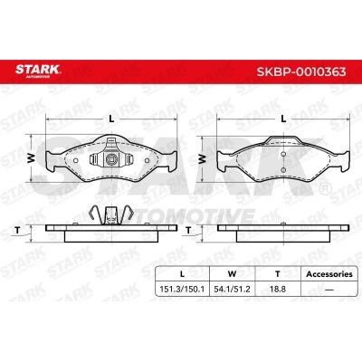 Bremsbeläge Satz Stark SKBP-0010363 SKBP-0010363 - foto 5