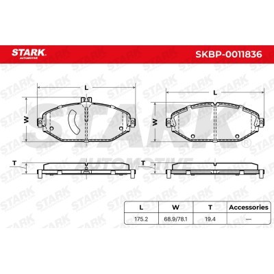 Bremsbeläge Satz Stark SKBP-0011836 SKBP-0011836 - foto 5