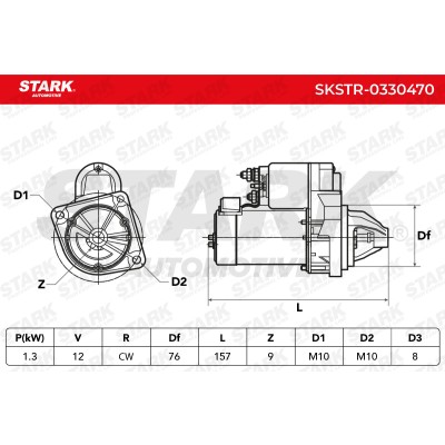 Anlasser Stark SKSTR-0330470 SKSTR-0330470 - foto 6