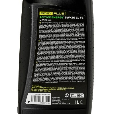 Motoröl RIDEX 1862O0020P 1862O0020P - foto 6