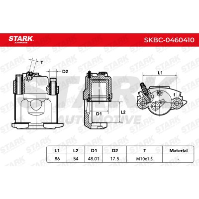 Bremssattel Stark SKBC-0460410 SKBC-0460410 - foto 5