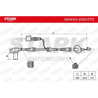 ABS Sensor Stark SKWSS-0350773 SKWSS-0350773 - foto 7