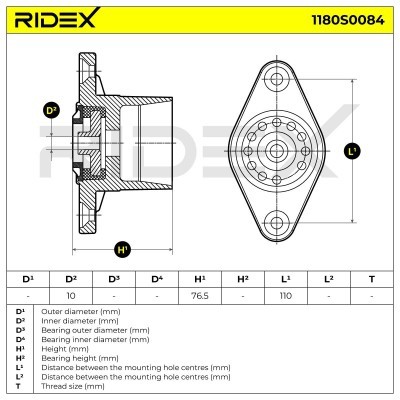 Stoßdämpferkissen Vorderachse RIDEX 1180S0084 1180S0084 - foto 5