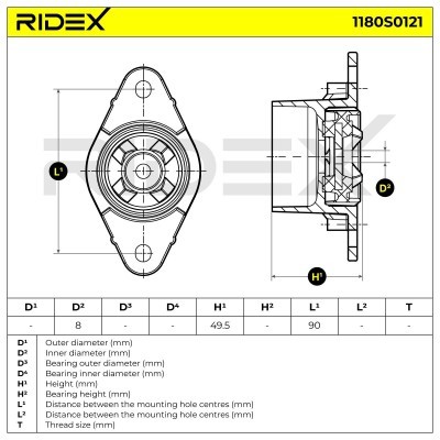 Stoßdämpferkissen Vorderachse RIDEX 1180S0121 1180S0121 - foto 5