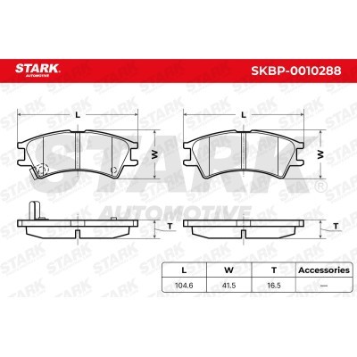 Bremsbeläge Satz Stark SKBP-0010288 SKBP-0010288 - foto 3
