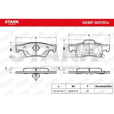 Bremsbeläge Satz Stark SKBP-0011514 SKBP-0011514 - foto 5