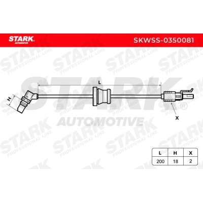 ABS Sensor Stark SKWSS-0350081 SKWSS-0350081 - foto 3