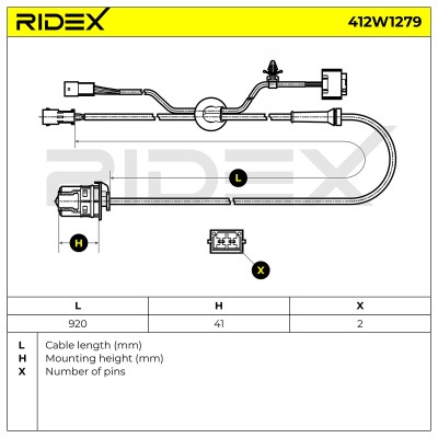 ABS Sensor RIDEX 412W1279 412W1279 - foto 6