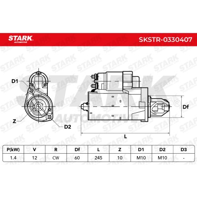 Anlasser Stark SKSTR-0330407 SKSTR-0330407 - foto 6
