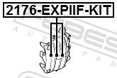 Reparatursatz, Bremssattel FEBEST 2176-EXPIIF-KIT 2176-EXPIIF-KIT - foto 2