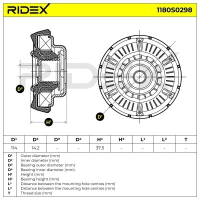 Stoßdämpferkissen Vorderachse RIDEX 1180S0298 1180S0298 - foto 5