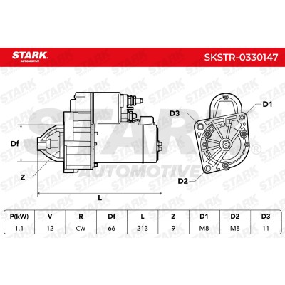 Anlasser Stark SKSTR-0330147 SKSTR-0330147 - foto 6
