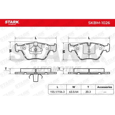 Bremsbeläge Satz Stark SKBM-1026 SKBM-1026 - foto 4