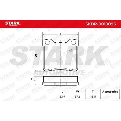 Bremsbeläge Satz Stark SKBP-0010095 SKBP-0010095 - foto 4