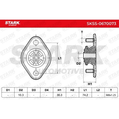 Stoßdämpferkissen Vorderachse Stark SKSS-0670073 SKSS-0670073 - foto 5