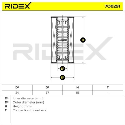 Ölfilter RIDEX 7O0291 7O0291 - foto 5