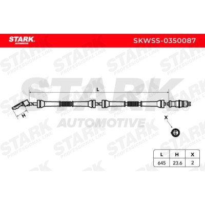 ABS Sensor Stark SKWSS-0350087 SKWSS-0350087 - foto 3