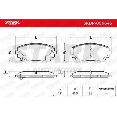 Bremsbeläge Satz Stark SKBP-0011646 SKBP-0011646 - foto 6