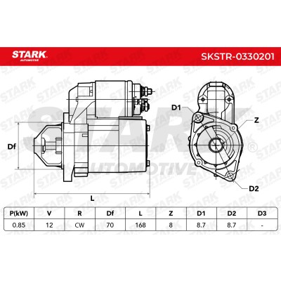 Anlasser Stark SKSTR-0330201 SKSTR-0330201 - foto 7
