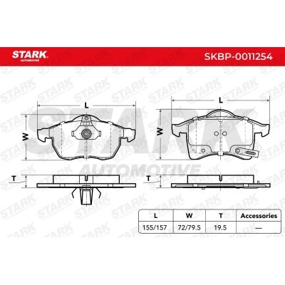 Bremsbeläge Satz Stark SKBP-0011254 SKBP-0011254 - foto 4