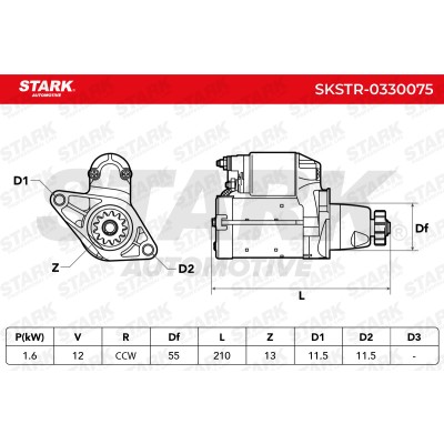 Anlasser Stark SKSTR-0330075 SKSTR-0330075 - foto 7
