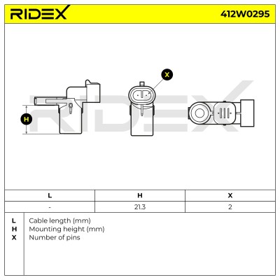 ABS Sensor RIDEX 412W0295 412W0295 - foto 8
