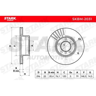 Bremsscheibe Stark SKBM-2031 SKBM-2031 - foto 5