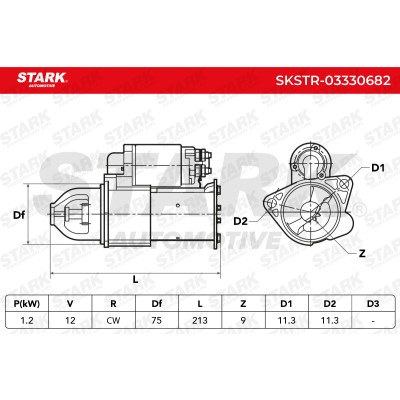 Anlasser Stark SKSTR-03330682 SKSTR-03330682 - foto 6