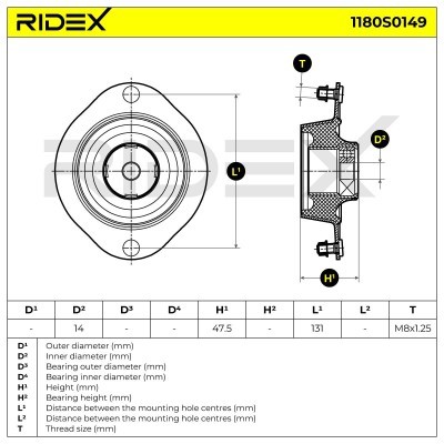 Stoßdämpferkissen Vorderachse RIDEX 1180S0149 1180S0149 - foto 7