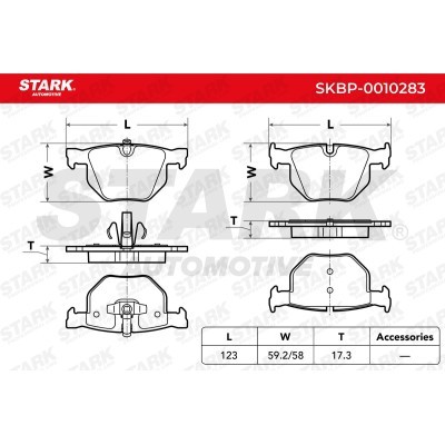Bremsbeläge Satz Stark SKBP-0010283 SKBP-0010283 - foto 3