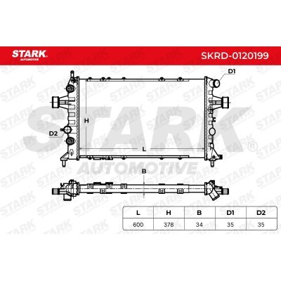 Kühler, Motorkühlung Stark SKRD-0120199 SKRD-0120199 - foto 5