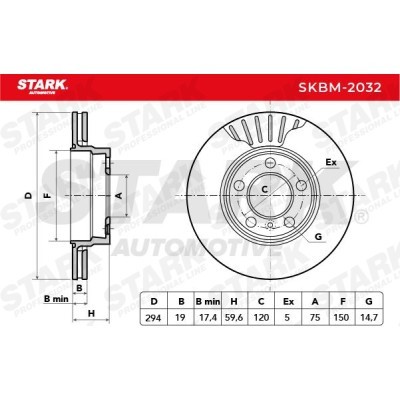 Bremsscheibe Stark SKBM-2032 SKBM-2032 - foto 5