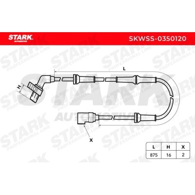 ABS Sensor Stark SKWSS-0350120 SKWSS-0350120 - foto 3