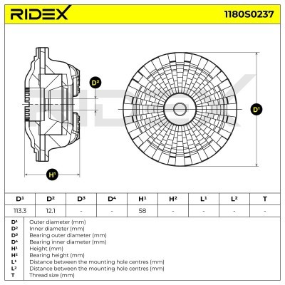 Stoßdämpferkissen Vorderachse RIDEX 1180S0237 1180S0237 - foto 5