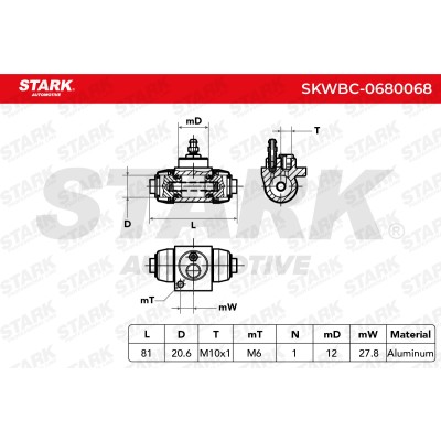 Radbremszylinder Stark SKWBC-0680068 SKWBC-0680068 - foto 5