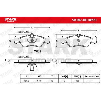 Bremsbeläge Satz Stark SKBP-0011899 SKBP-0011899 - foto 5