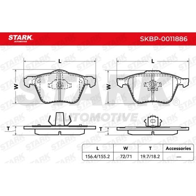 Bremsbeläge Satz Stark SKBP-0011886 SKBP-0011886 - foto 5