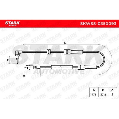 ABS Sensor Stark SKWSS-0350093 SKWSS-0350093 - foto 3