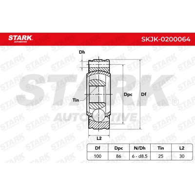 Gelenksatz, Antriebswelle Stark SKJK-0200064 SKJK-0200064 - foto 5