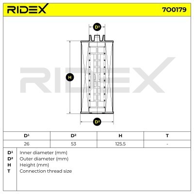 Ölfilter RIDEX 7O0179 7O0179 - foto 7