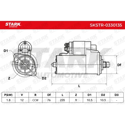 Anlasser Stark SKSTR-0330135 SKSTR-0330135 - foto 6